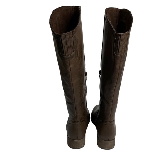 The Buckle Dante Distressed Brown Vegan Leather Knee Boots Size 6 New with Tags - Picture 5 of 11